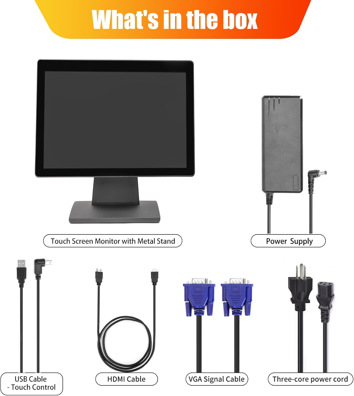 17 Inch Capacitive LED Touchscreen Monitor, 4:3 Touchscreen Display 1280 x 1024