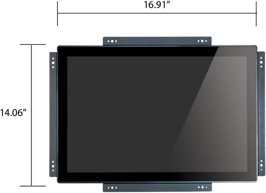 19 Inch Open Frame Touchscreen Monitor VESA & Rear Mounting Bracket | 4:3 LED Display 1280 x 1024
