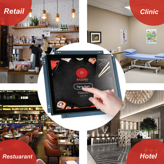 17 Inch Open Frame Touchscreen Monitor VESA & Rear Mounting Bracket | 4:3 LED Display 1280 x 1024