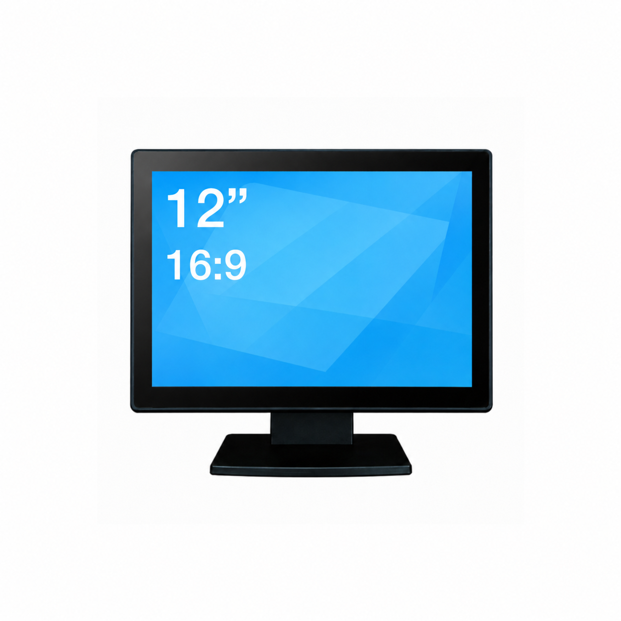 12-Inch HD Capacitive POS Touchscreen Monitor – 16:9, 1366 × 768, HDMI/VGA, Adjustable Stand