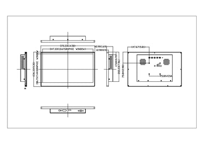 15.6" FHD IPS Touchscreen POS Monitor | 10-Point Touch 1080P