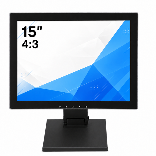 15-Inch Resistive POS Touchscreen Monitor – 4:3 TFT LCD Display