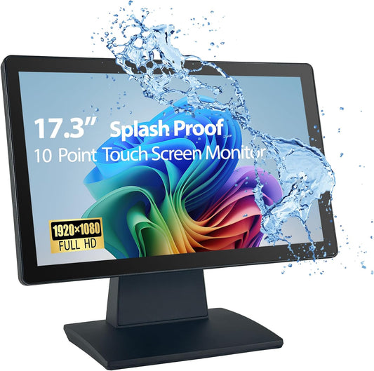 17.3" FHD 16:9 LED Touchscreen POS Monitor | 10-Point Touch 1080P