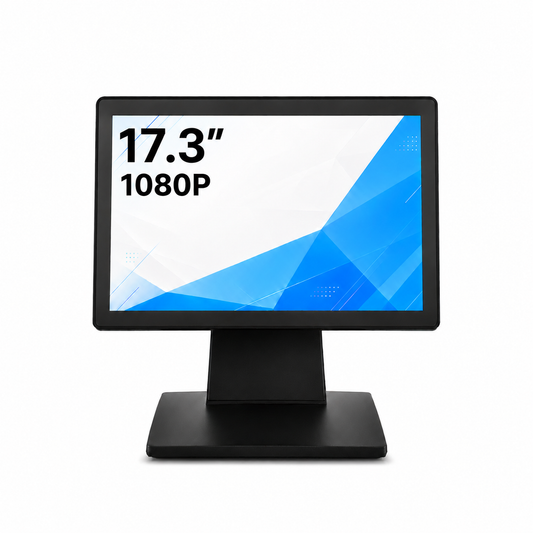17.3-Inch Commercial POS Touchscreen Monitor – FHD 1080p, HDMI/VGA