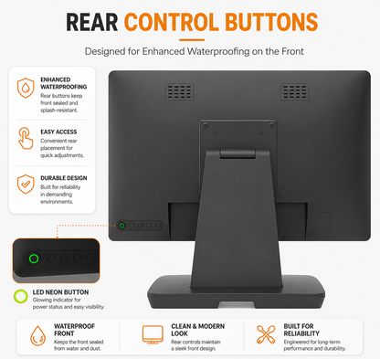18.5" FHD 16:9 LED Touchscreen POS Monitor | 10-Point Touch 1080P
