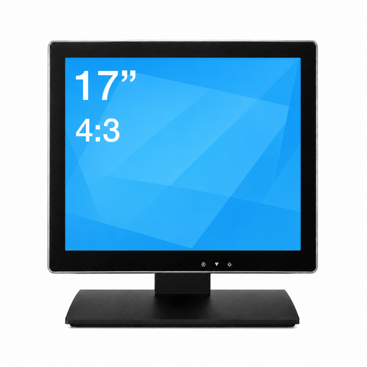 17 Inch Capacitive Pro LED Multi-Touch VGA HDMI Monitor, 4:3 Touchscreen Display 1280 x 1024, True Flat Seamless Design Touchscreen. for Office, POS, Retail, Restaurant, Bar, Gym, Warehouse…