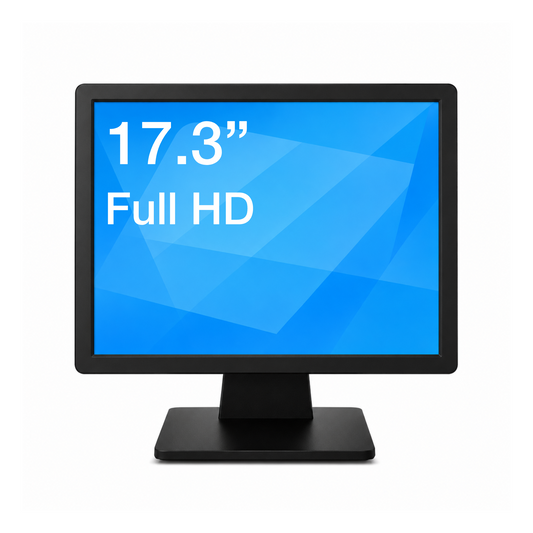 17.3-Inch Commercial POS Touchscreen Monitor – FHD 1080p, HDMI/VGA