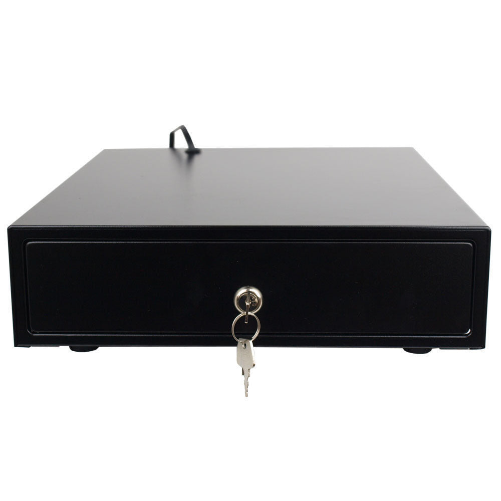 12" Automatic POS Cash Drawer Compact Portable Cash Register Till Draw Box
