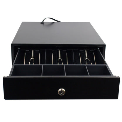 12" Automatic POS Cash Drawer Compact Portable Cash Register Till Draw Box