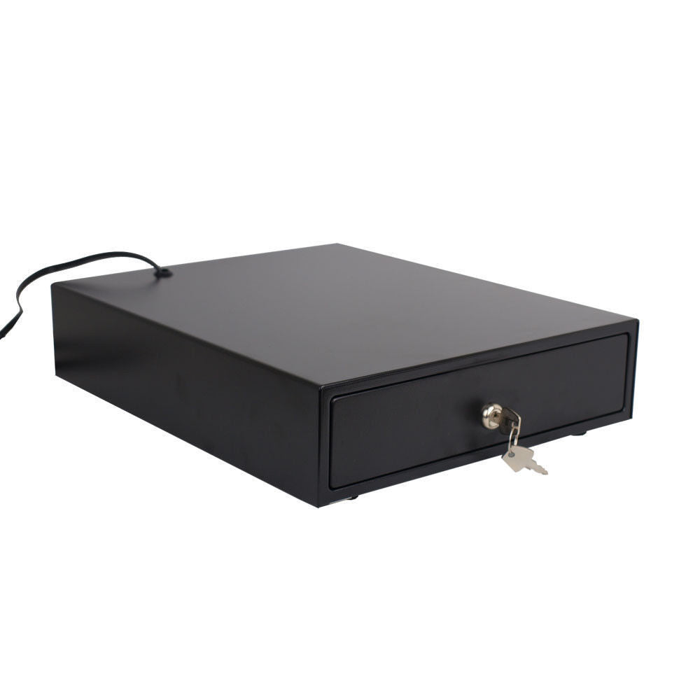 12" Automatic POS Cash Drawer Compact Portable Cash Register Till Draw Box