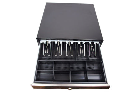 18-Inch Cash Drawer with Mounting Bracket and Cash Register