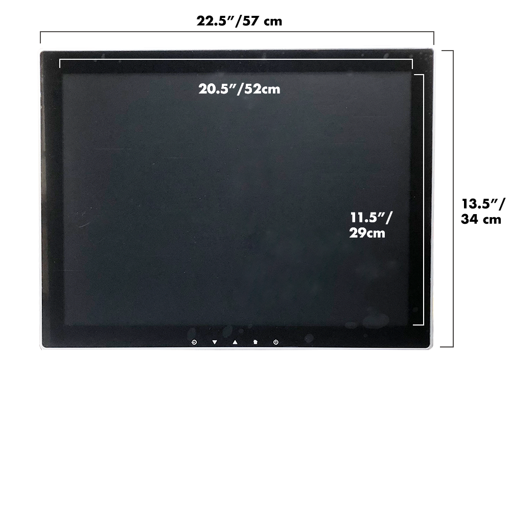 23.6" Capacitive Pro LED Backlit Multi-Touch HDMI VGA Monitor with 16:9 Display 1920 x 1080, True Flat Seamless Design Touchscreen, Great for Office, POS, Retail, Restaurant, Bar, Gym, Warehouse