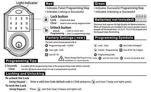light indicator door lock