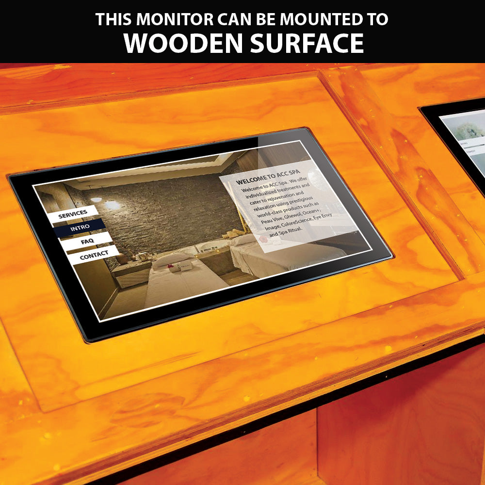 21.5 Inch Open Frame Touchscreen Monitor VESA & Rear Mounting Bracket | 16:9 LED Display 1920 x 1080