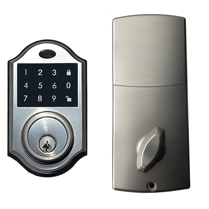 Keyless Touchscreen Motorized Deadbolt Electronic Digital Touchpad Keypad Door Lock