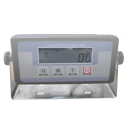 400 Pound Capacity Large Platform Shipping Scale Digital Stainless Steel Postal Floor Bench, for Office Home ( 16.75" x 13.75")