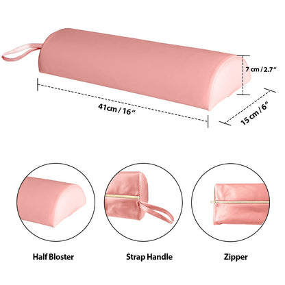 3-Section Aluminum 84 Inch Portable Massage Table Facial SPA Bed Tattoo with Carry Case, Face Cradle and Arm Rests, Home Therapist （Pink)