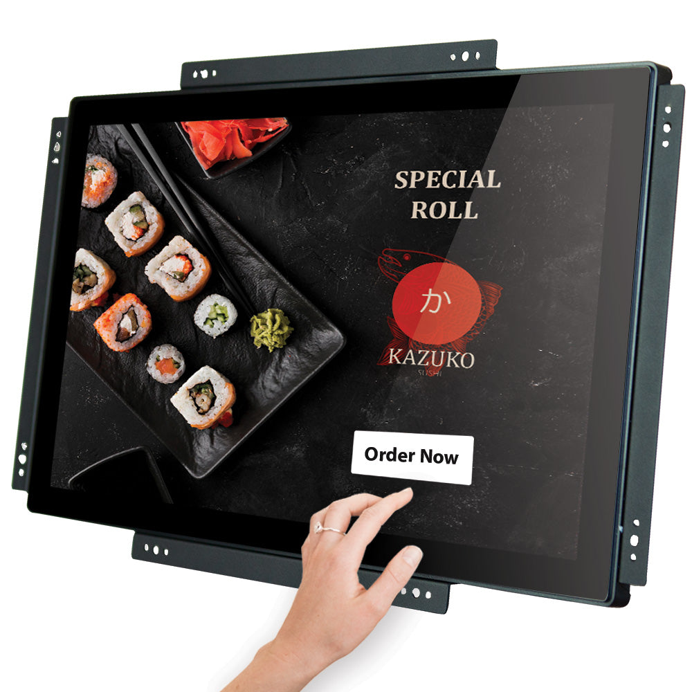 21.5 Inch Open Frame Touchscreen Monitor VESA & Rear Mounting Bracket | 16:9 LED Display 1920 x 1080