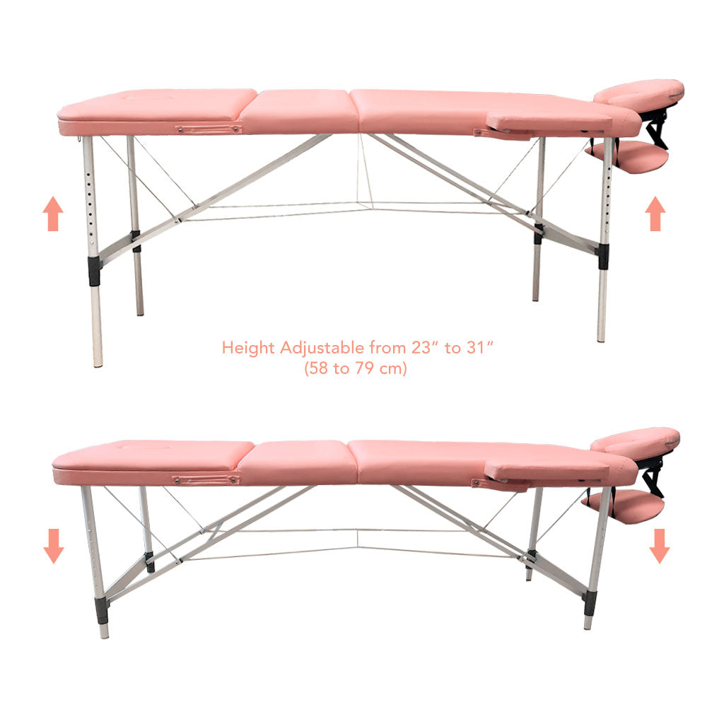 massage table pink